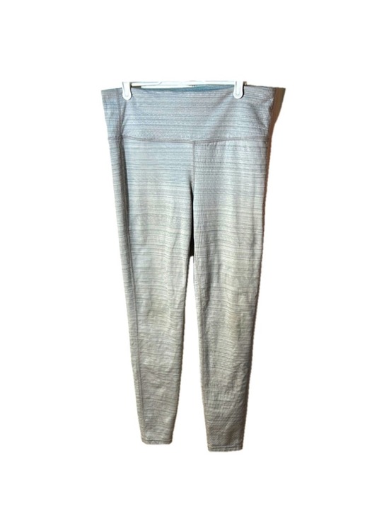 Athleta Pants - Athleta High Rise Leggings Gray Jacquard Chaturanga Size large